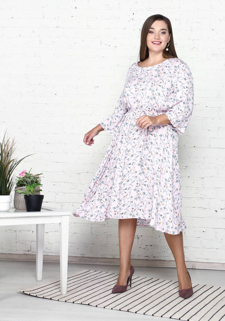 Платье с принтом мильфлер шир.  750, рис. 25