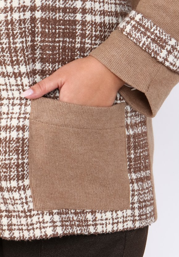 Жакет с комбинированными вставками шир.  580, рис. 8