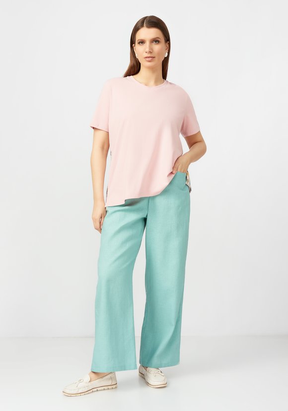 Блуза в комбинации из двух тканей шир.  580, рис. 8