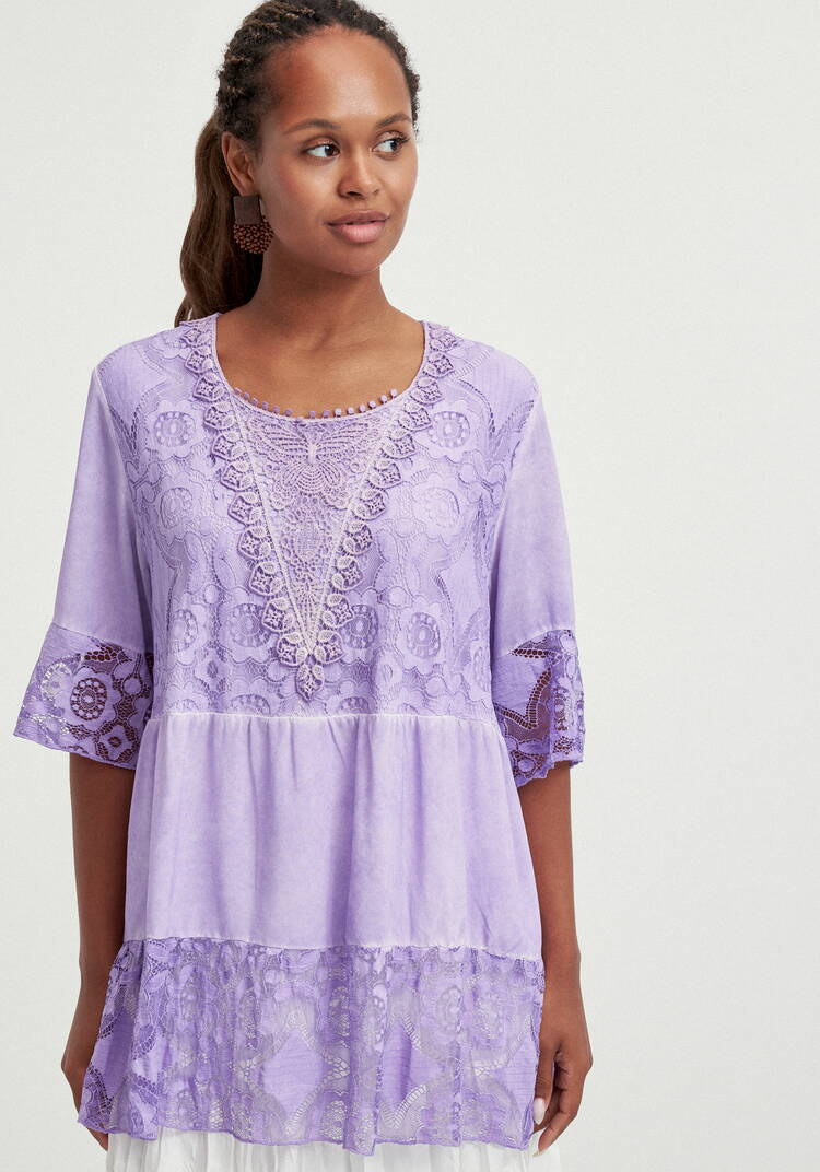 Туника ярусная кружевная шир.  750, рис. 13