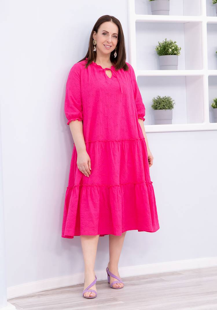 Платье ярусное свободного кроя шир.  750, рис. 21