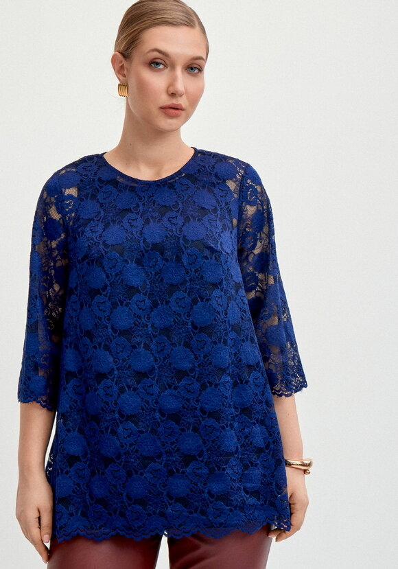 Туника из кружева с топом шир.  580, рис. 20