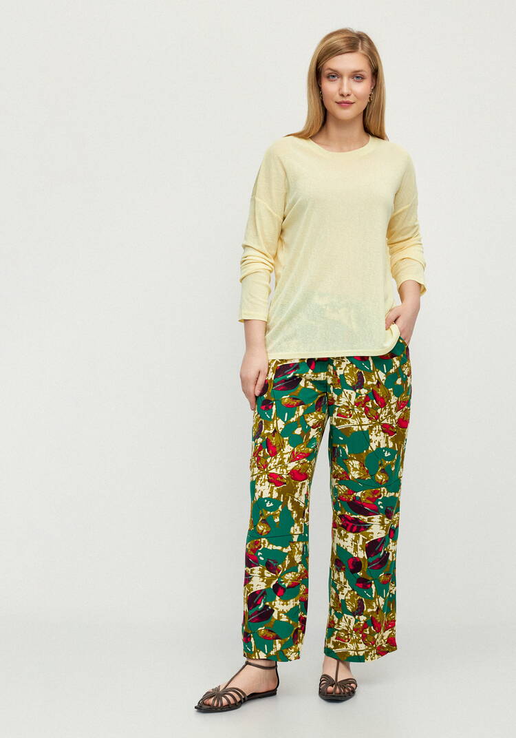 Брюки Калейдоскоп лепестков шир.  750, рис. 1