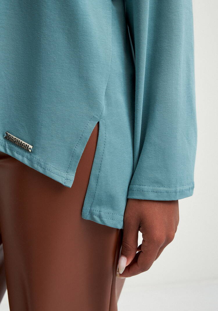 Туника свободного силуэта с разрезами шир.  750, рис. 24