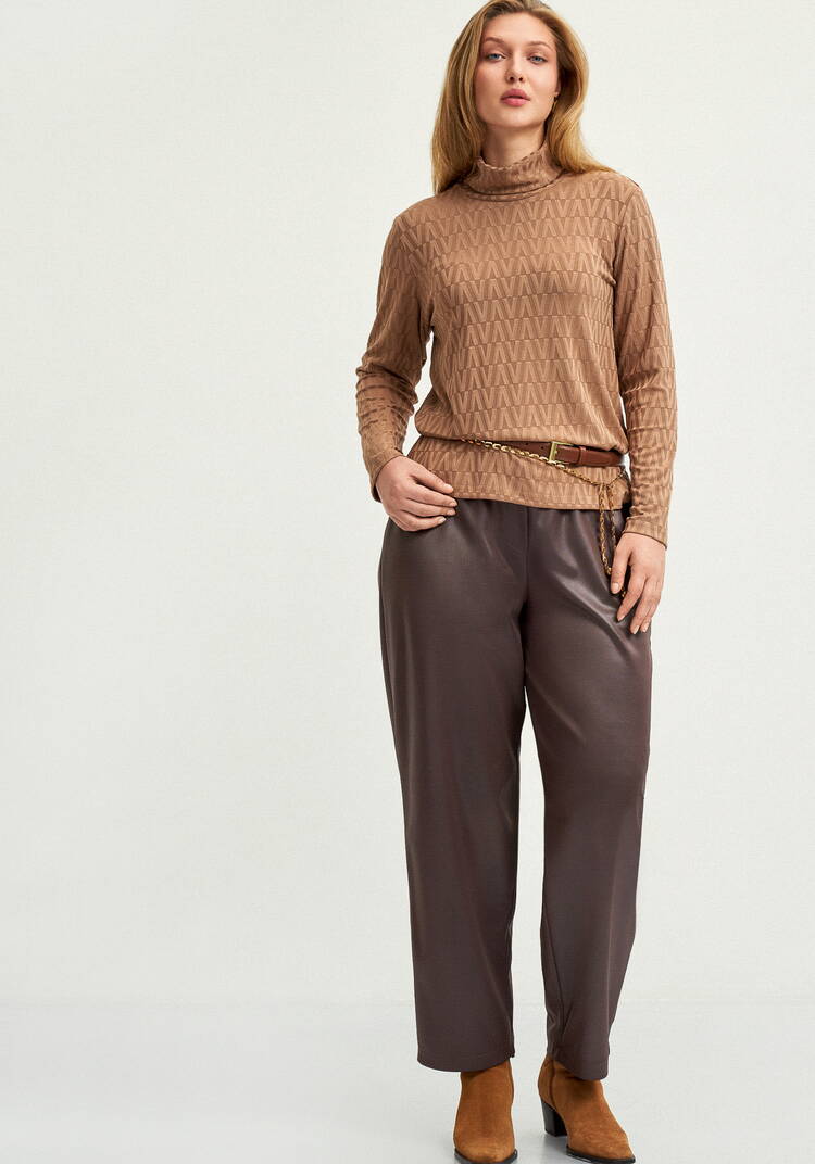 Брюки прямые с поясом на резинке шир.  750, рис. 15