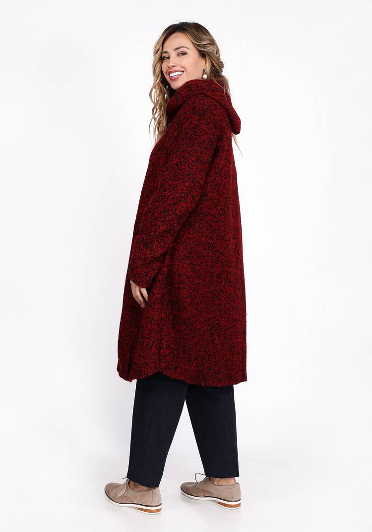 Пальто расклешенного кроя с капюшоном шир.  750, рис. 7