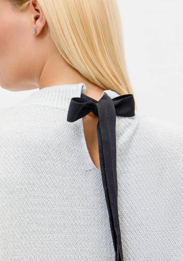 Джемпер с лентами на шее сзади шир.  750, рис. 35