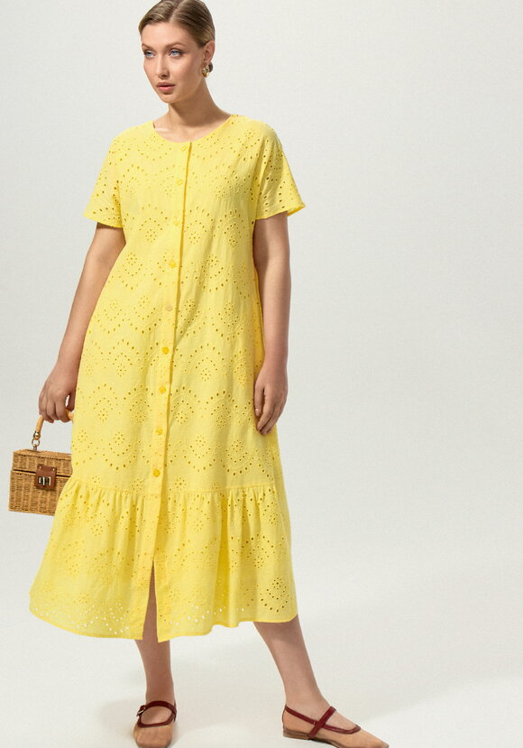 Платье ажурное с цельнокроеным рукавом шир.  580, рис. 9