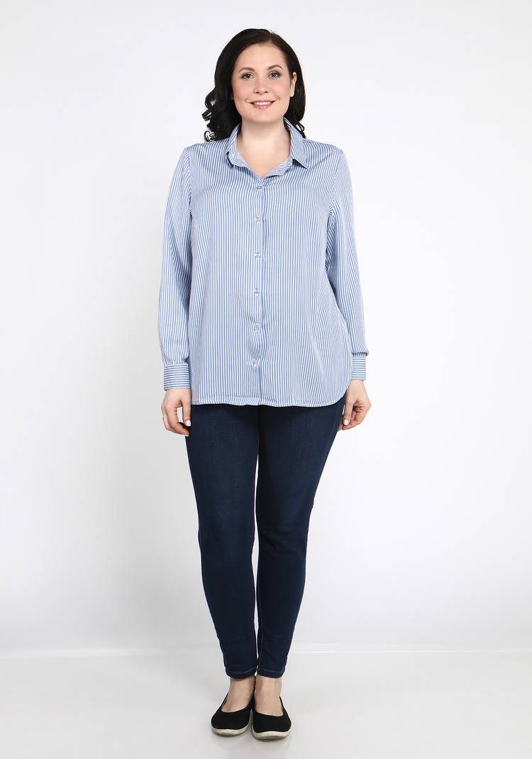 Классическая блуза с длинным рукавом шир.  750, рис. 1