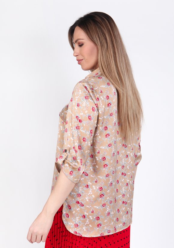 Блуза Цветочный танец шир.  580, рис. 2