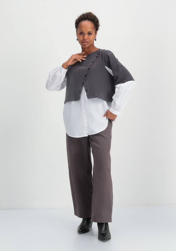 Свитшот с имитацией двойки шир.  750, рис. 8