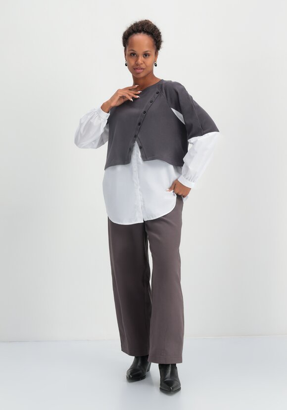 Свитшот с имитацией двойки шир.  580, рис. 8