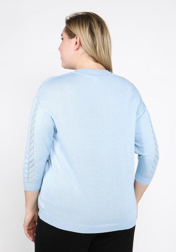 Джемпер ажурный со спущенным рукавом шир.  580, рис. 10