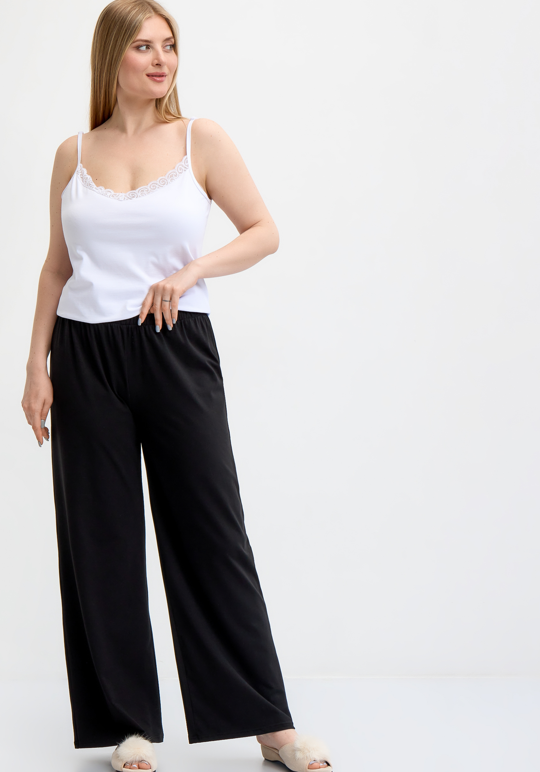 

Брюки домашние "Дарья", Черный