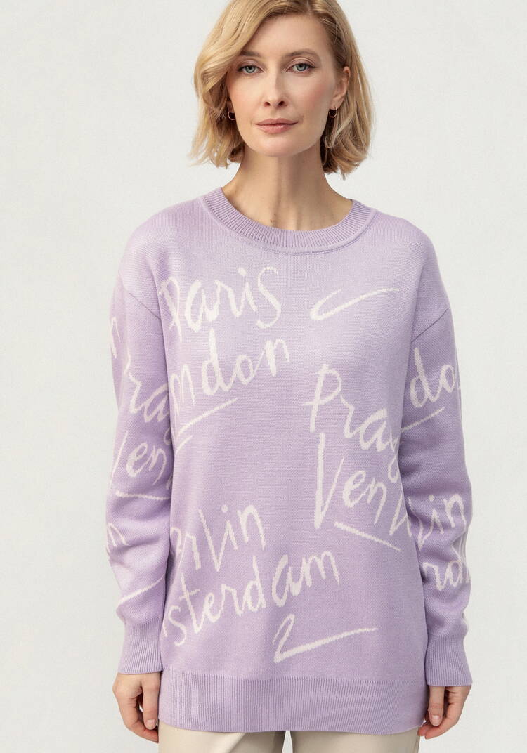 Туника с принтом леттеринг шир.  750, рис. 13