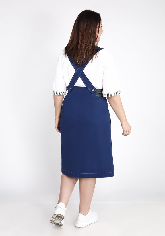 Сарафан джинсовый на пуговицах шир.  580, рис. 7