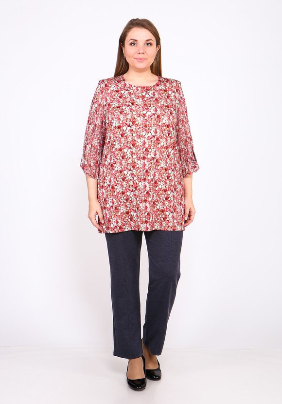 Туника Цветочная поляна шир.  580, рис. 1