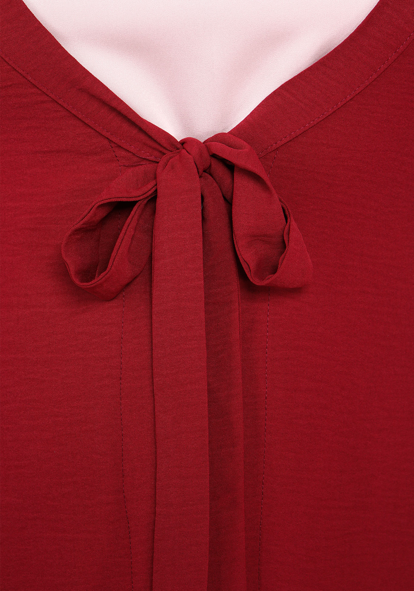 Кардиган на завязке Bianka Modeno, размер 52, цвет красный - фото 3