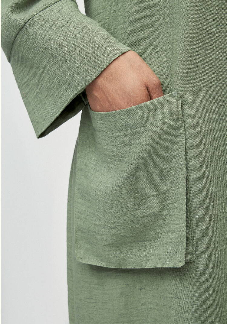 Платье изо льна с объемными карманами шир.  750, рис. 13