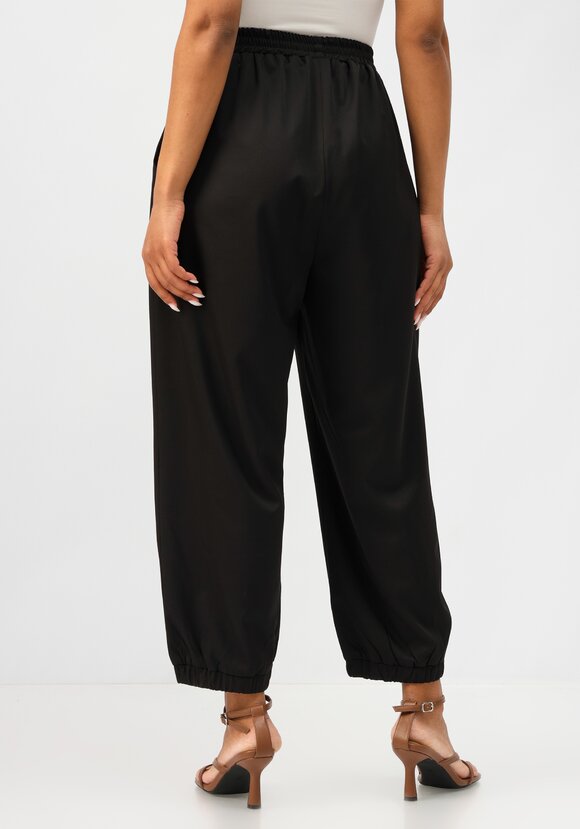 Брюки бананы на резинке с карманами шир.  580, рис. 3