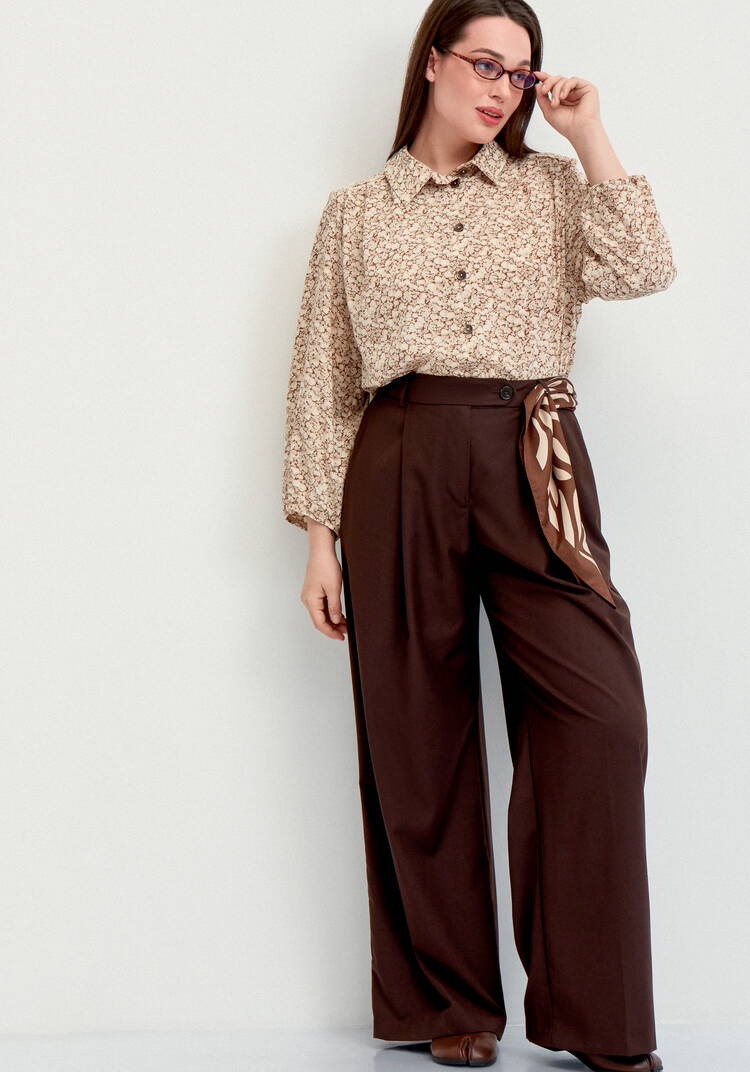 Блуза со складкой по спинке шир.  750, рис. 10