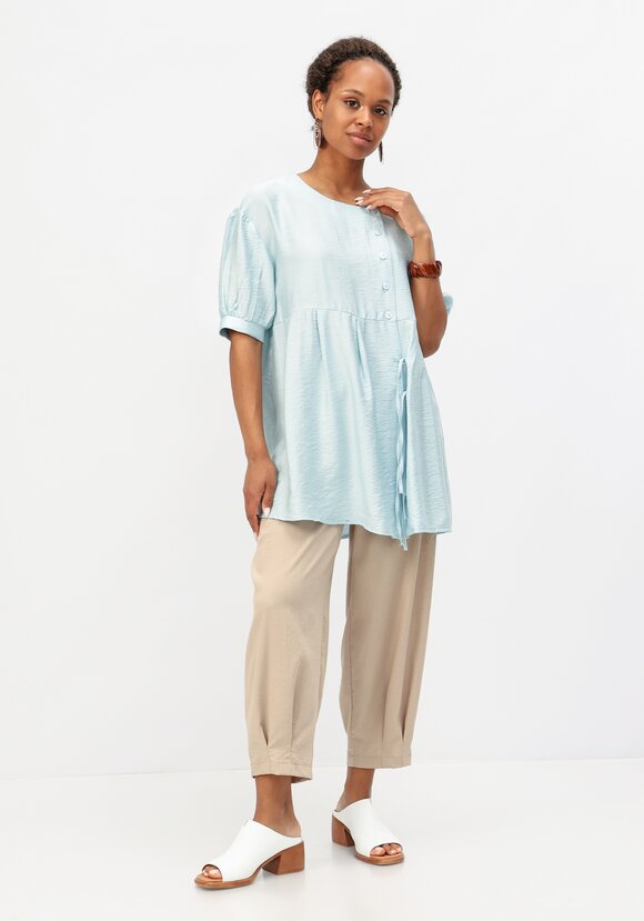 Блуза свободная с декоративными завязками шир.  580, рис. 24