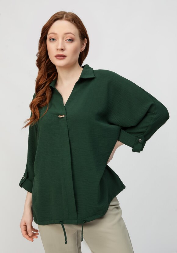 Блуза с патой на рукавах шир.  580, рис. 30