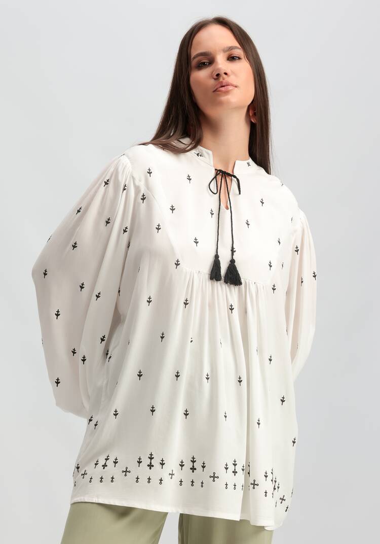 Блуза в стиле бохо шир.  750, рис. 10