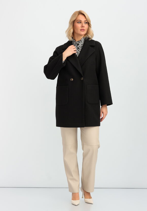 Пальто на подкладе однобортное шир.  580, рис. 34