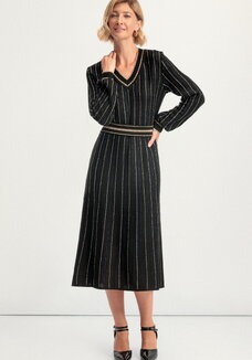 Платье с полосами из метанити