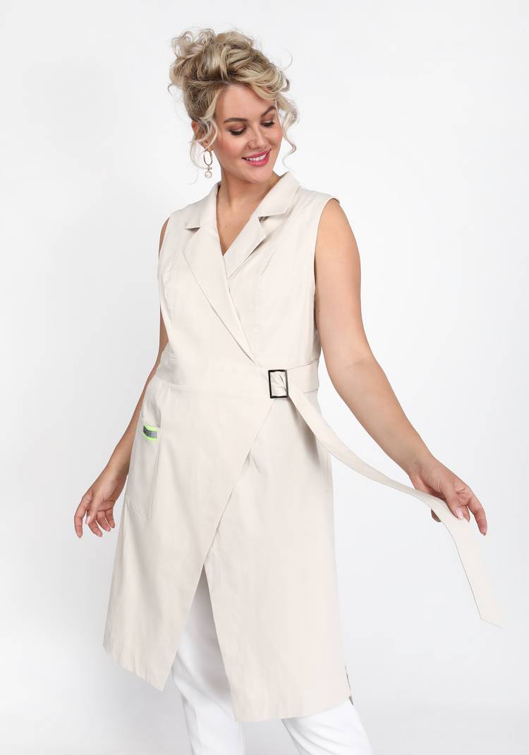 Жилет с запахом на поясе шир.  750, рис. 5