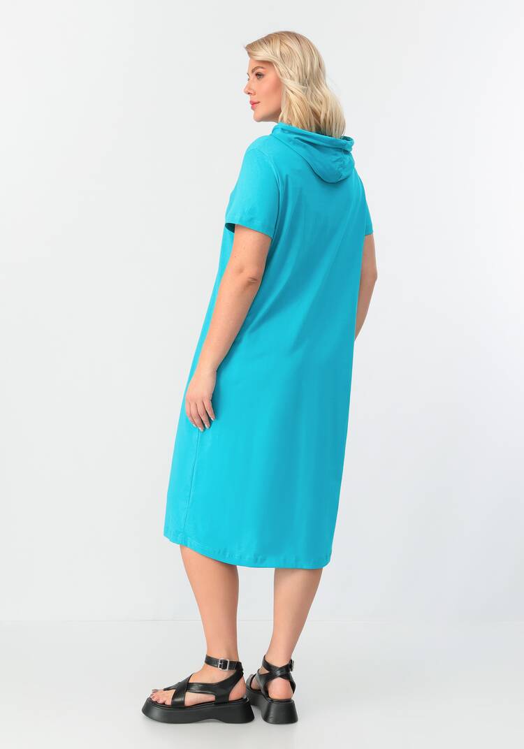 Платье с капюшоном свободного кроя шир.  750, рис. 15