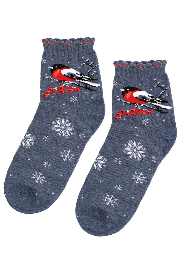 Набор носков 3 пары Снегири шир.  580, рис. 2