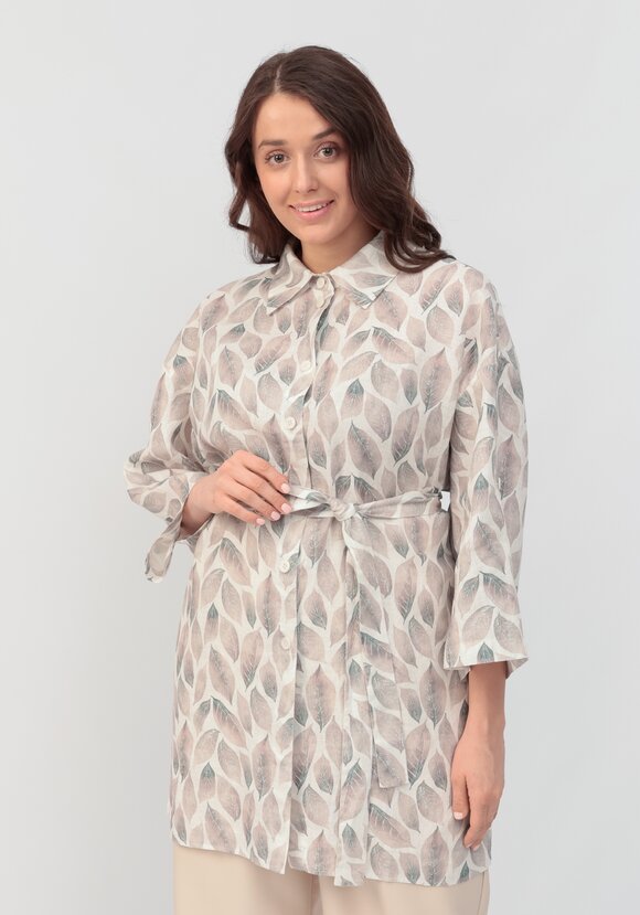 Рубашка удлиненная на поясе шир.  580, рис. 1