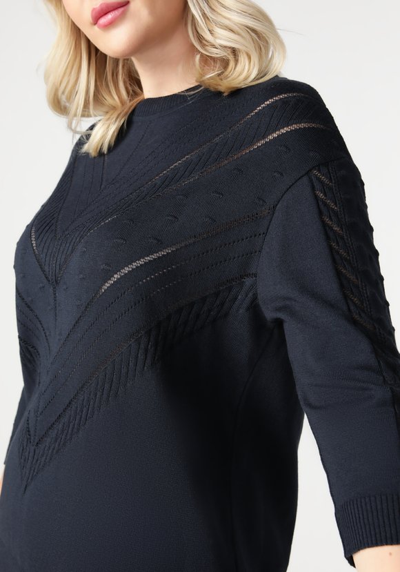 Джемпер ажурный со спущенным рукавом шир.  580, рис. 23