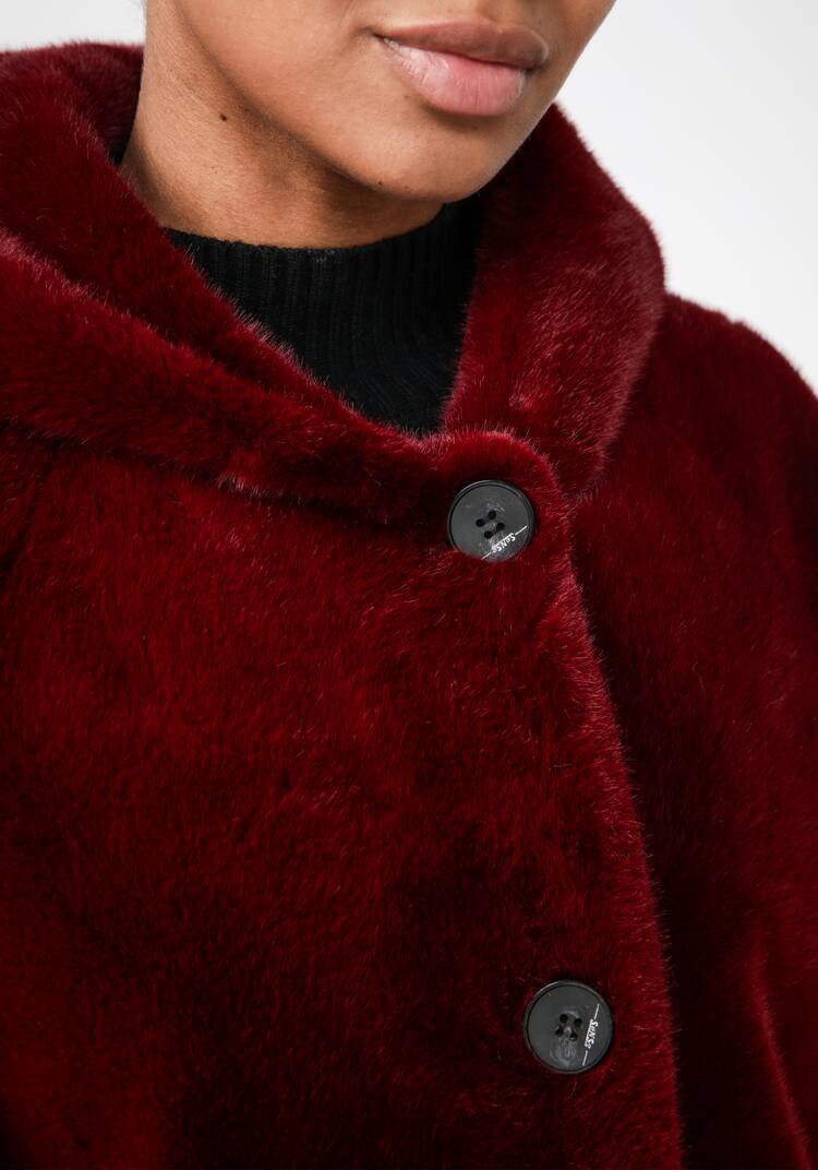 Полупальто из экомеха Моника шир.  750, рис. 28