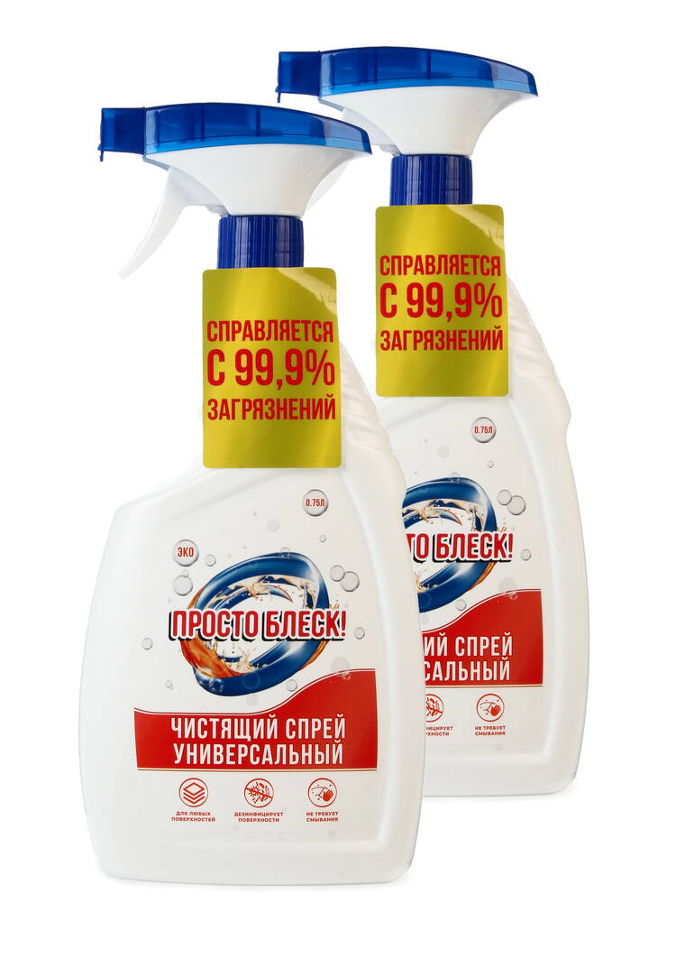 Спрей универсальный Просто блеск, 2 шт. шир.  750, рис. 1