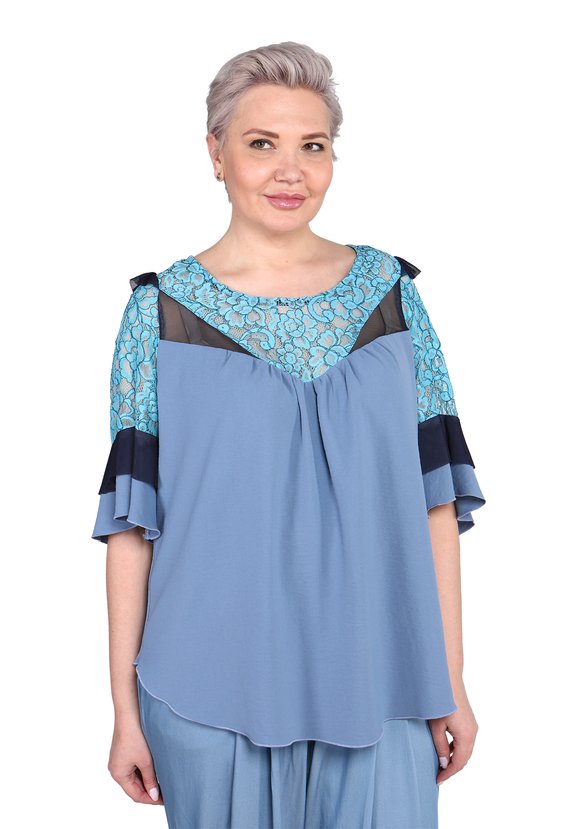 Блуза Волны Радости шир.  580, рис. 2