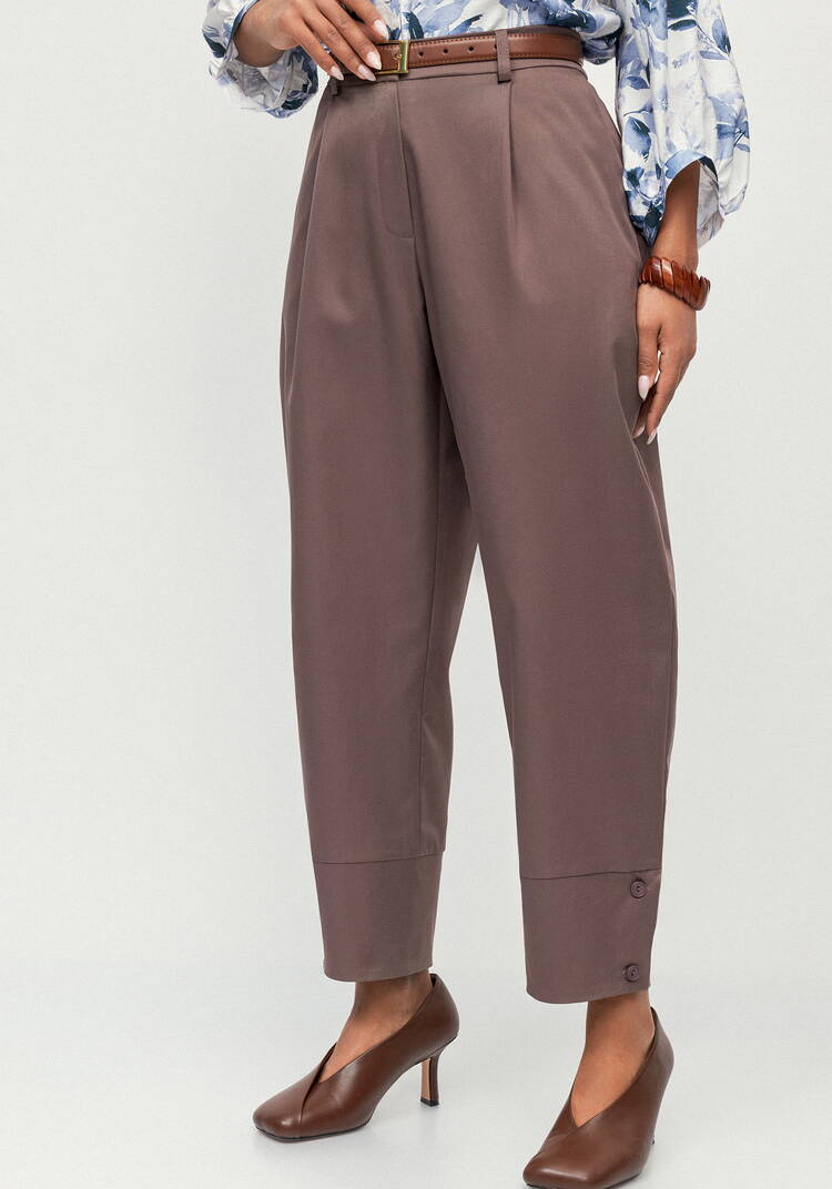 Брюки с пуговицами по низу Кармен шир.  750, рис. 10