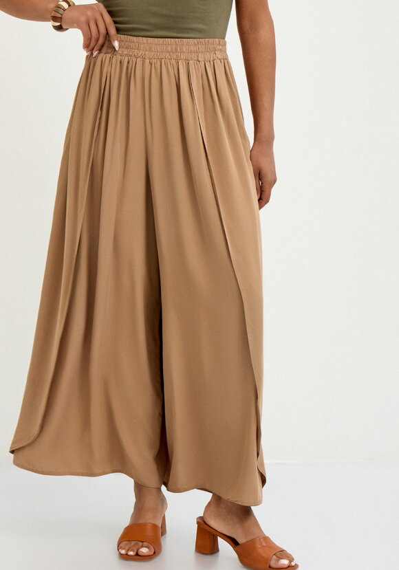 Брюки свободного кроя с запахом шир.  580, рис. 8