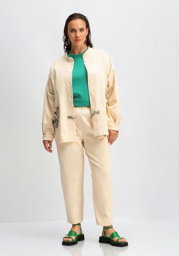 Брюки с контрастной отделкой шир.  580, рис. 32