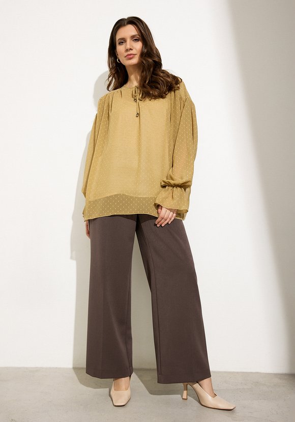 Блуза из фактурного шифона шир.  580, рис. 16