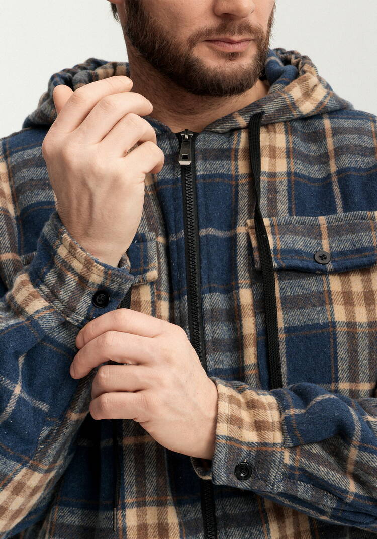 Рубашка с капюшоном и подкладом из шерпы шир.  750, рис. 7