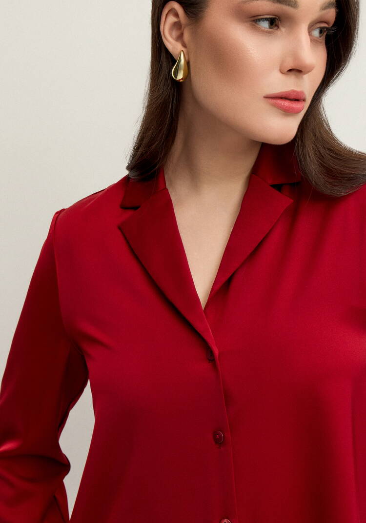 Блуза шелковая с отложным воротом шир.  750, рис. 20