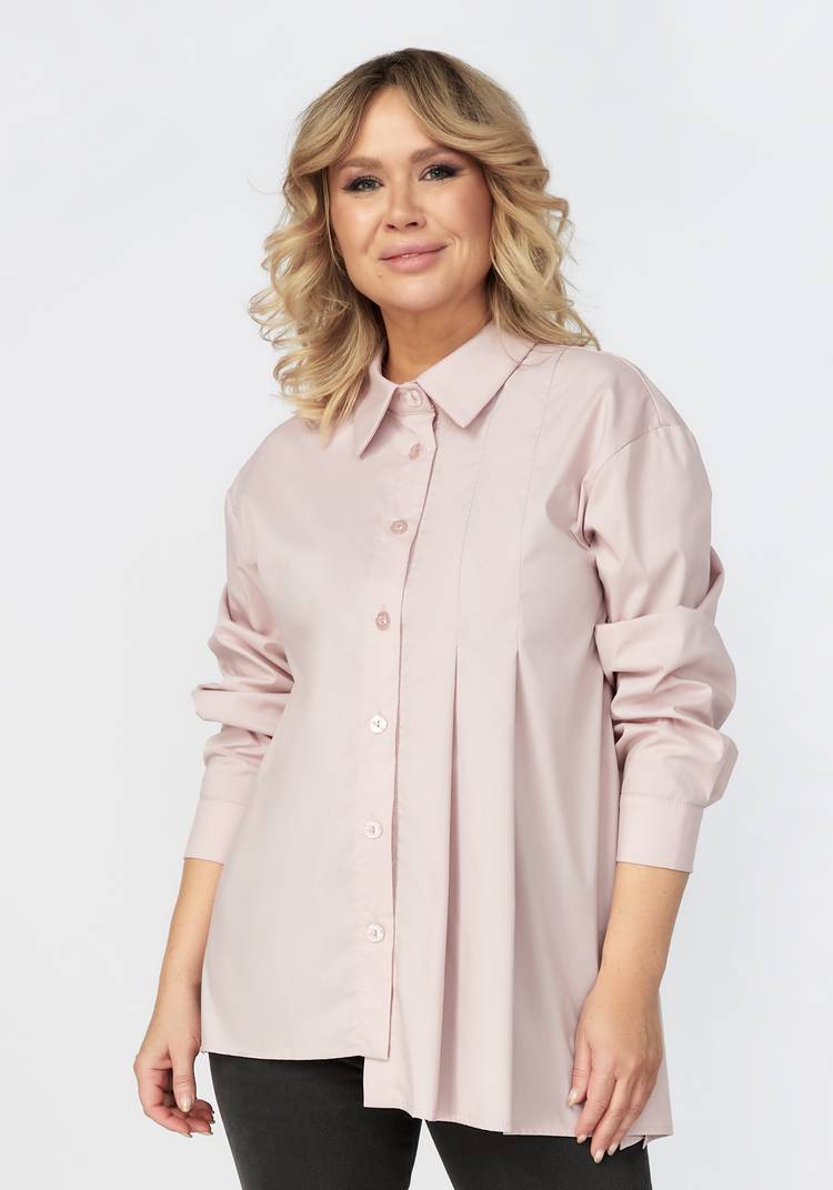 Рубашка женская свободного кроя шир.  750, рис. 5