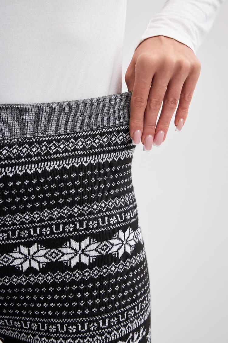 Лосины с принтом утепленные на меху шир.  750, рис. 11