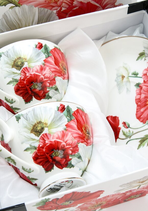 Чайный набор из фарфора Маки, 4 предмета шир.  580, рис. 7