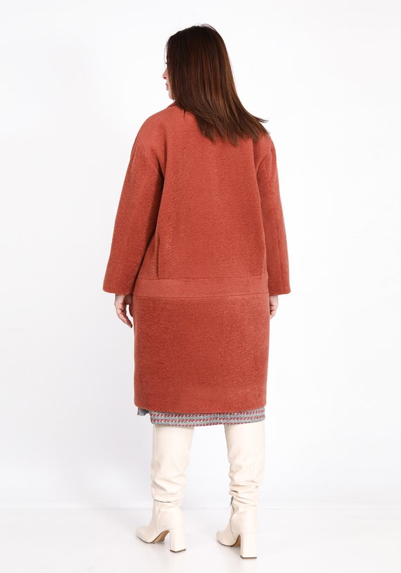 Пальто с отложным воротником и карманами шир.  580, рис. 6