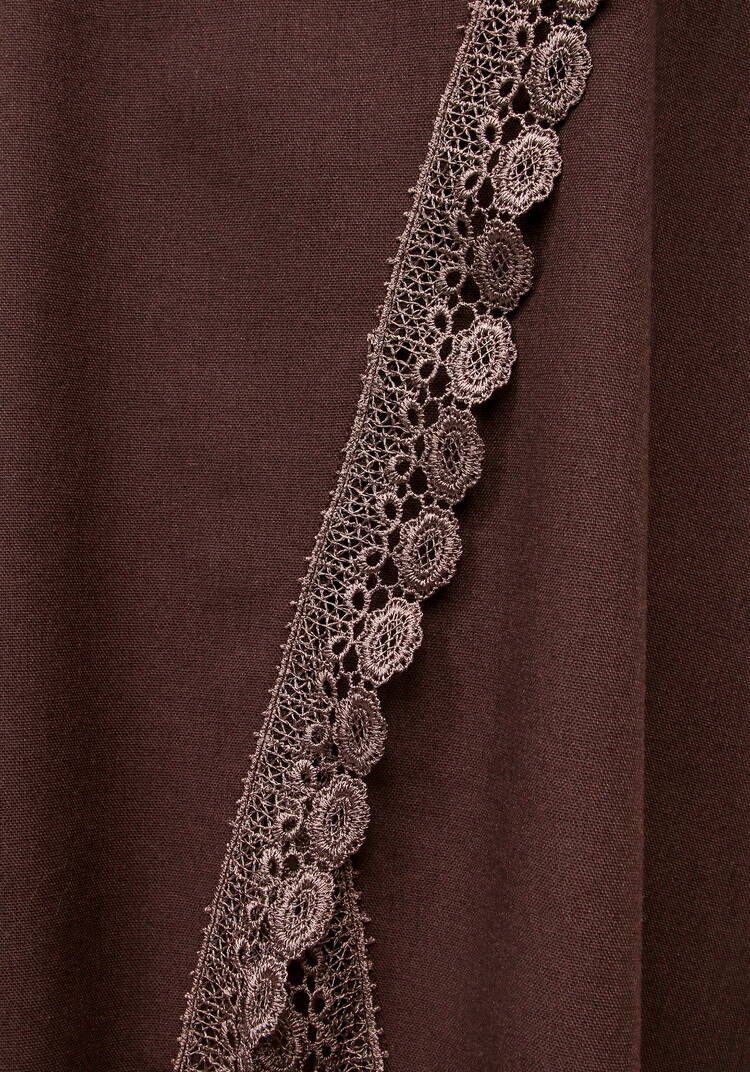 Туника из льна с кружевом Инга шир.  750, рис. 15