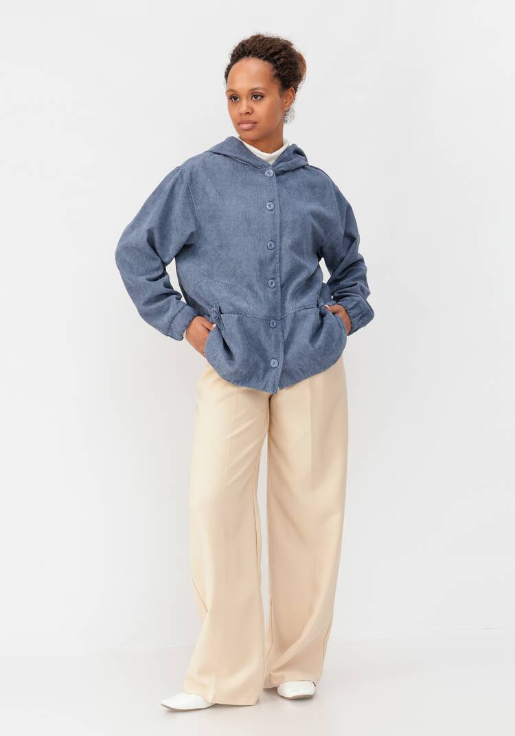 Ветровка из вельвета с капюшоном шир.  750, рис. 14